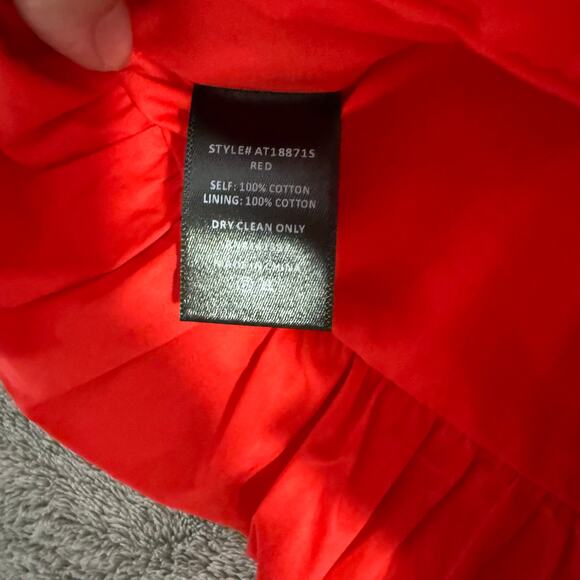 Astr Women's Red Bubble Peplum Cotton Camisole, M - Picture 5 of 5